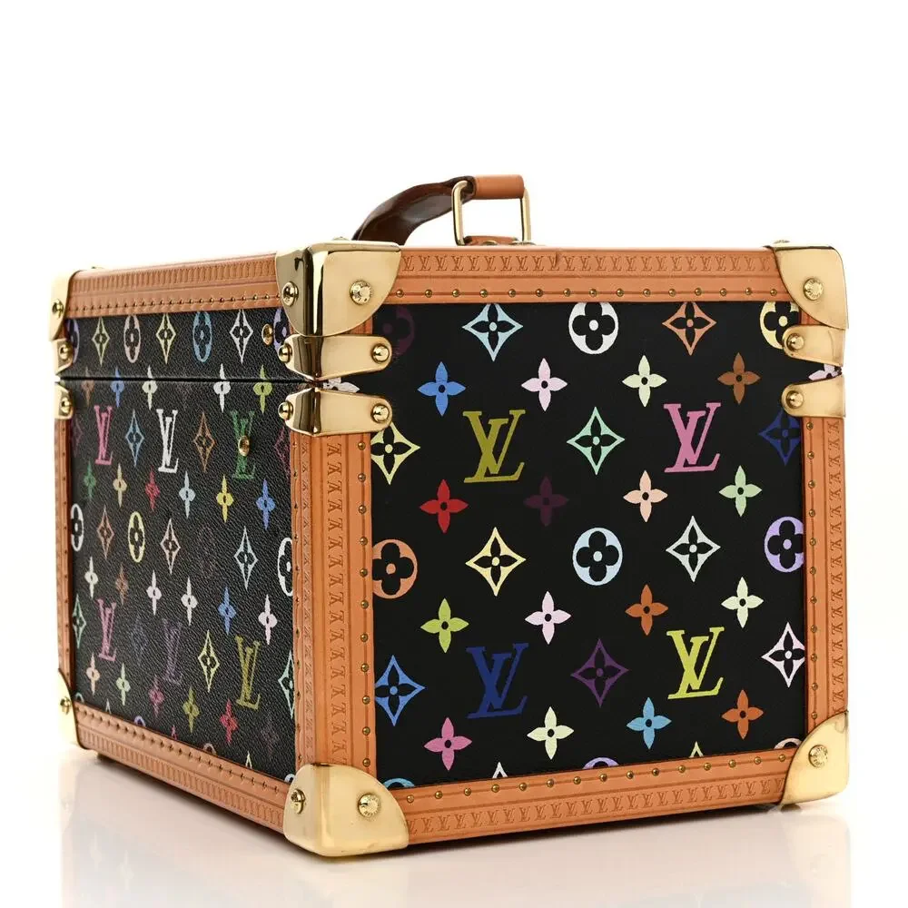 Louis Vuitton Murakami Trunk Multicolor Boite Flacons Vintage Train Case w/keys